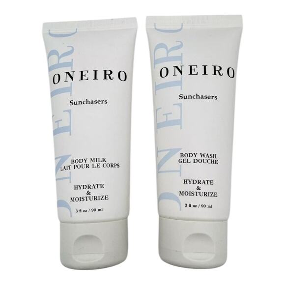 Oneiro NIP Sunchasers Travel Set Body Milk Body Wash Shampoo Conditioner + Bag - Picture 6 of 16
